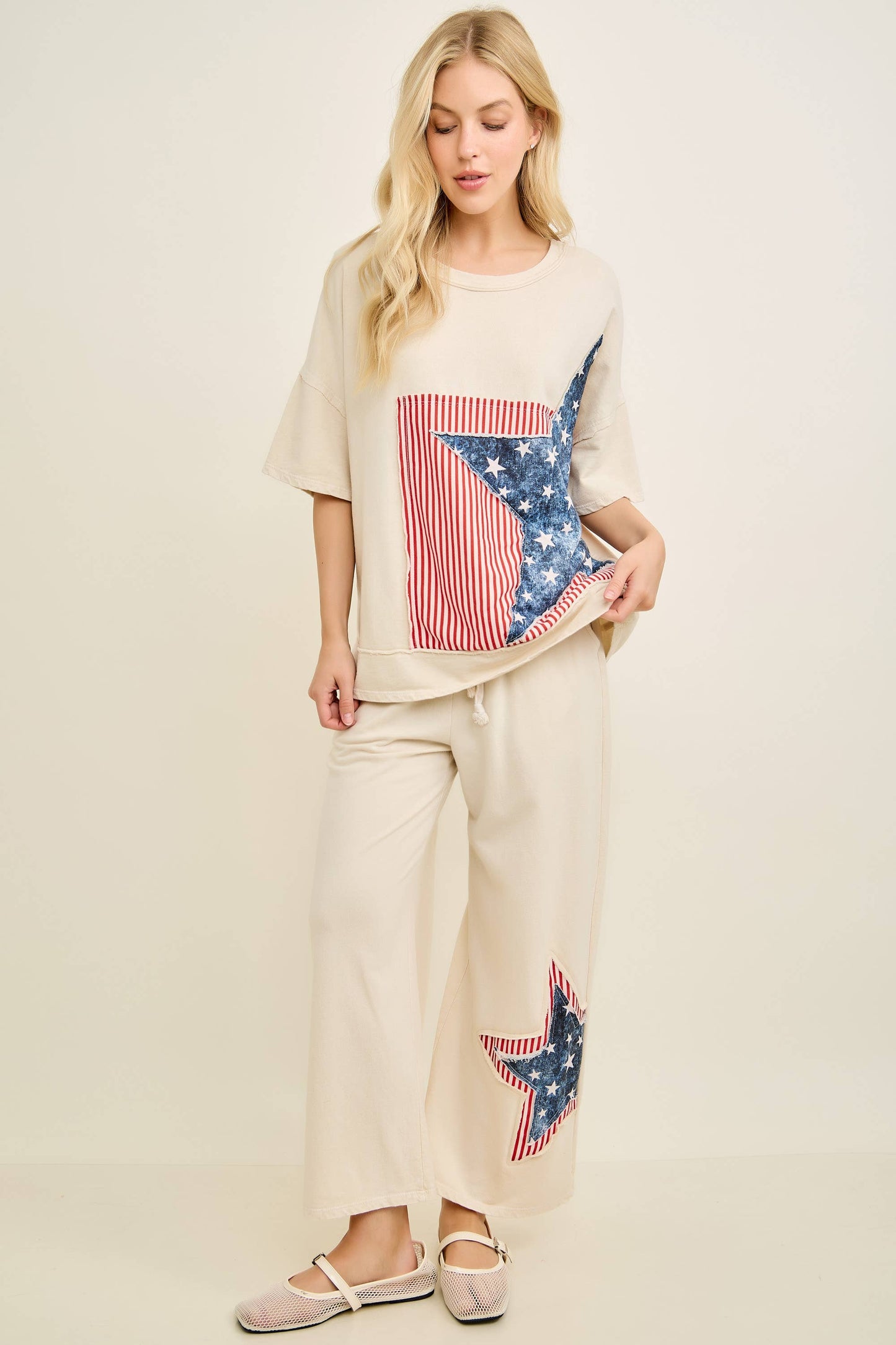 Americana Double Stars patched Pants