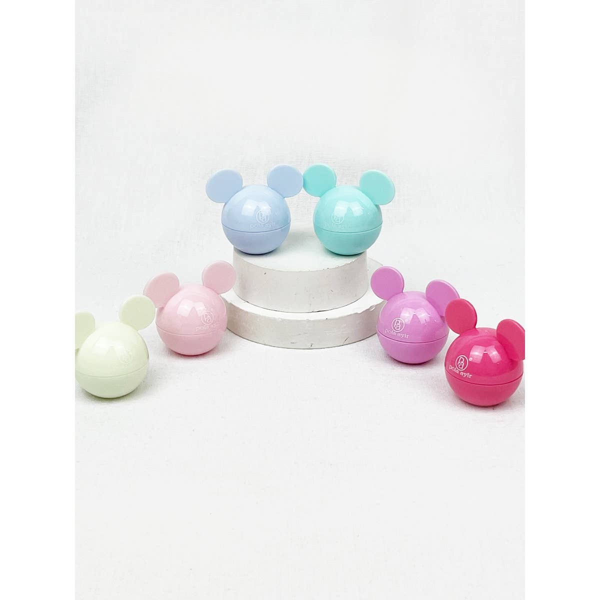 Mouse Lip Balm with Scents: MIX COLOR / ONE(24)
