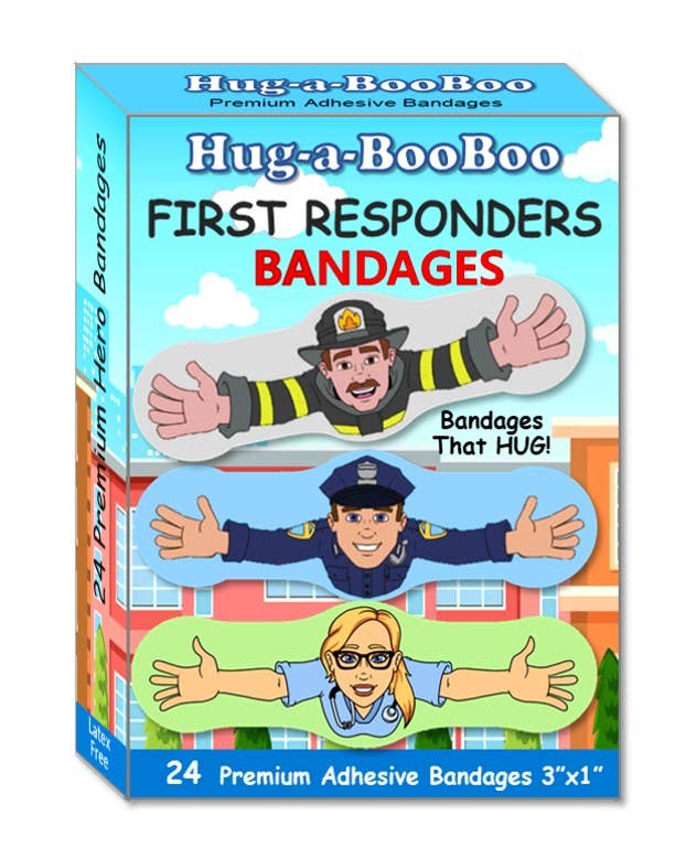 First Responder Hero Hugging Bandages 24ct Box