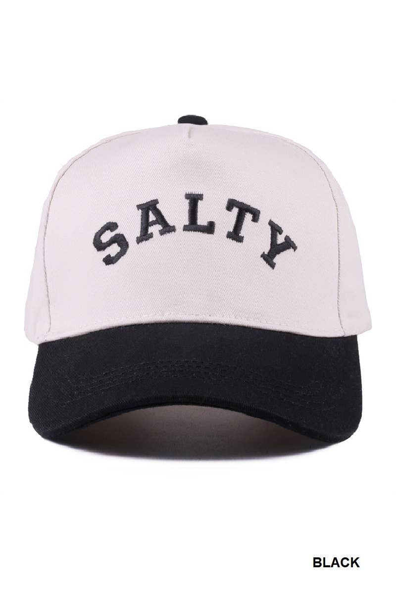 Salty Two-tone Canvas Cotton Cap: LEOPARD / 1 (ONE SIZE)