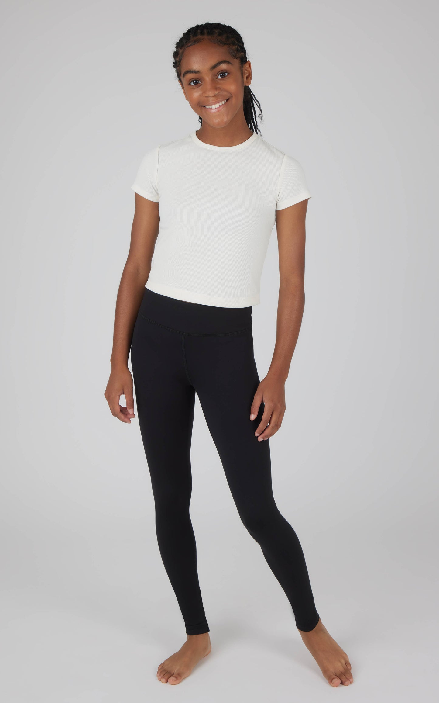 Girls Criss Cross and Everyday Leggings - 2 PACK: PAISLEY PURPLE/BLACK