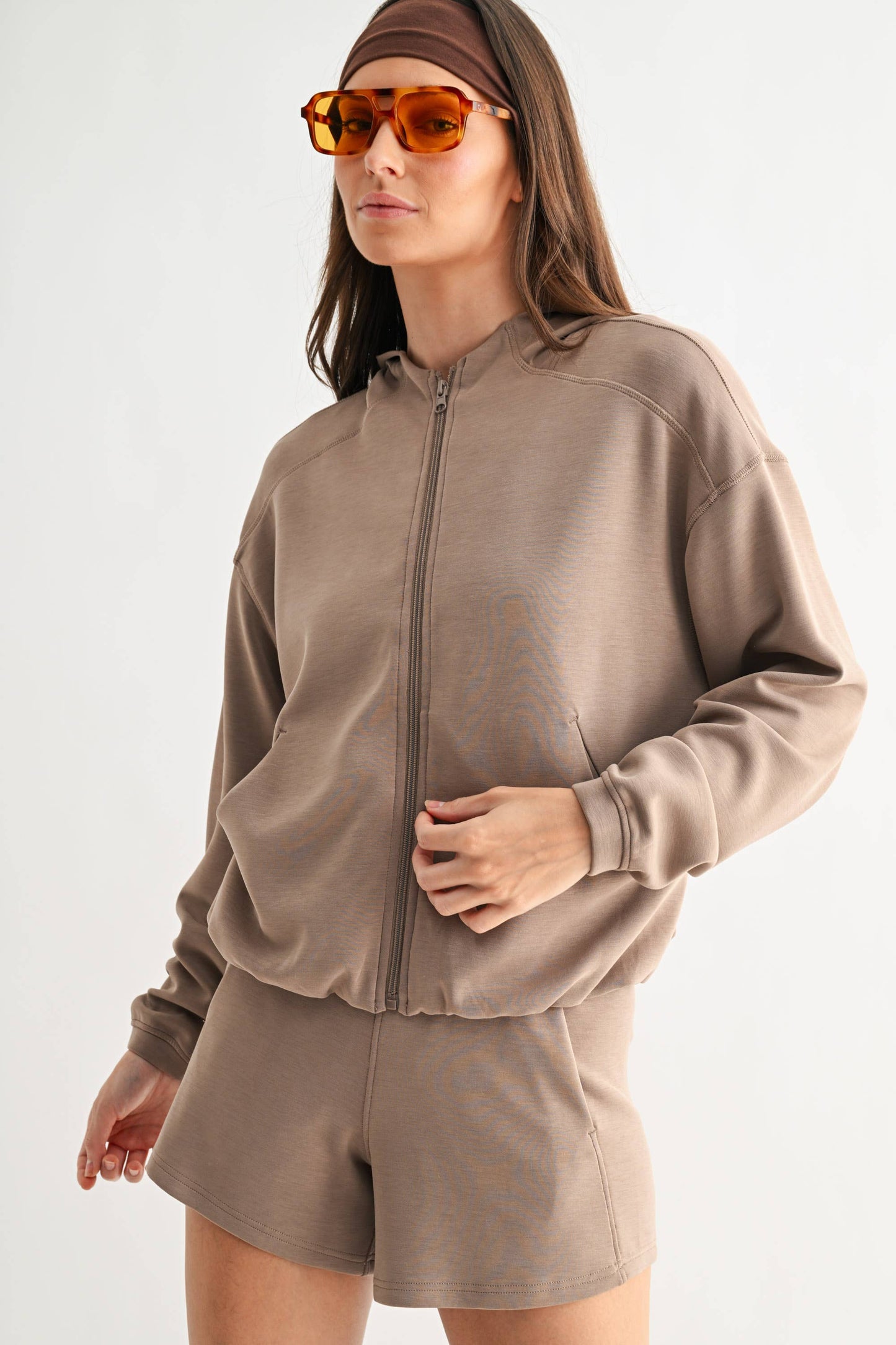 Laguna Flow Zp-Up Hooded Jacket: SILKEN TAUPE / S:M:L (2:2:2)