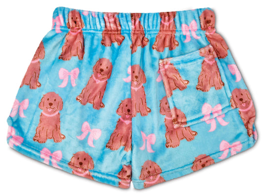 Pretty Pups Plush Shorts (X-Small -(4-6))