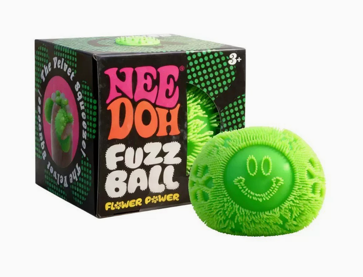 Smiley Face TPR Puffer Ball Squishy Fidget Toy: Purple