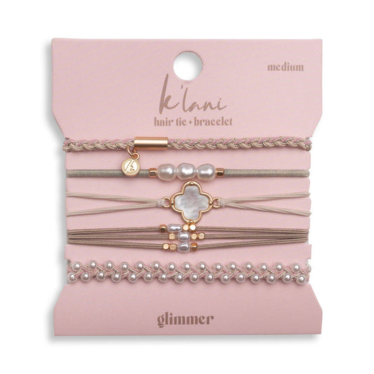 Glimmer Hair Tie Bracelets: Large