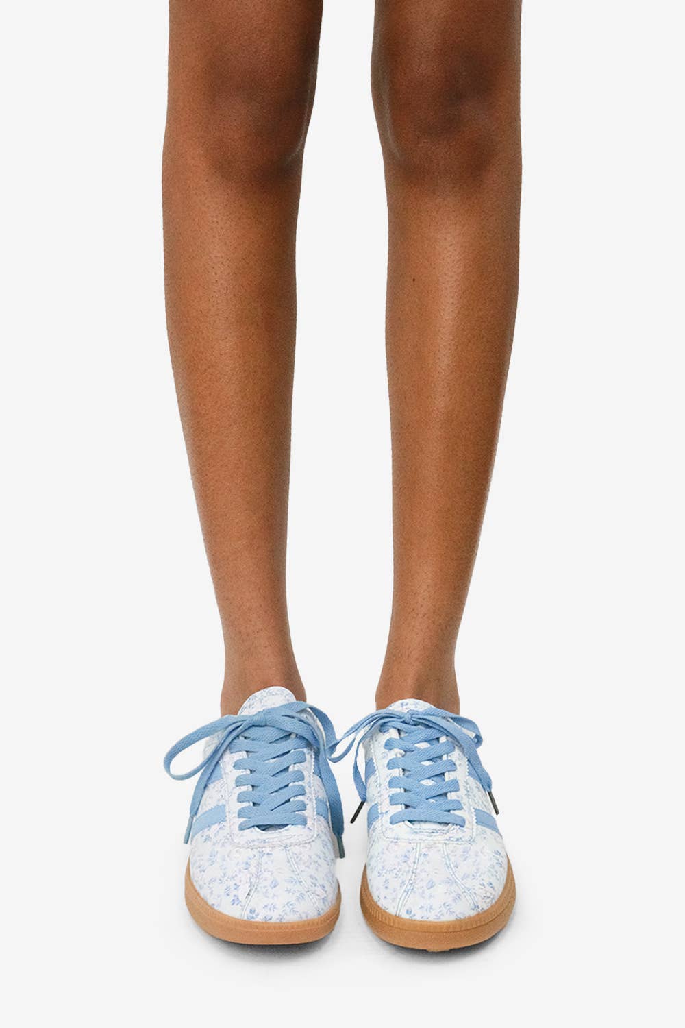 EXPRESSO - SUMMER '25 Floral Sneakers: Blue / 12FA