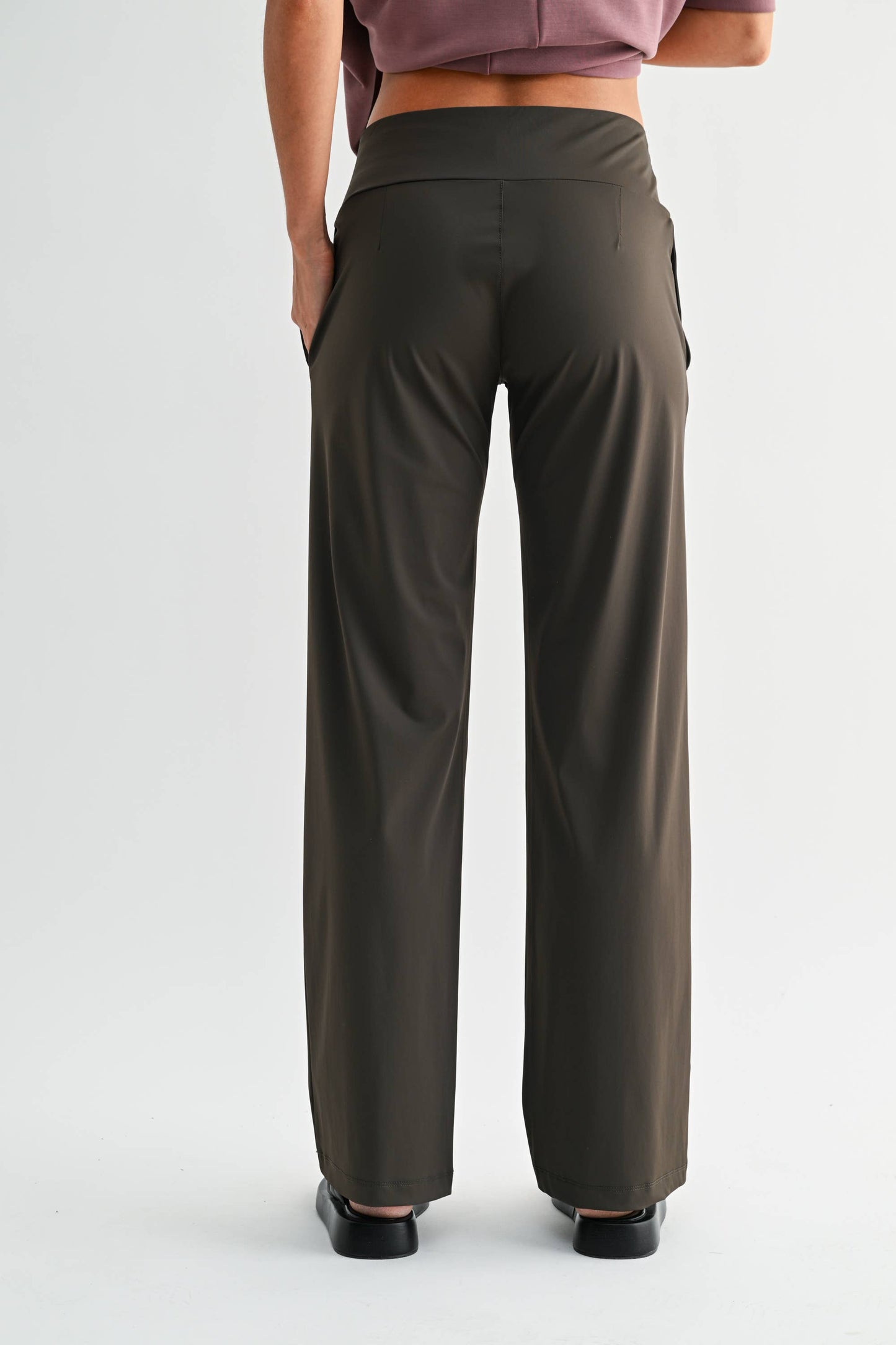Nylon Blend Tailored Pants: BLACK / S:M:L (2:2:2)
