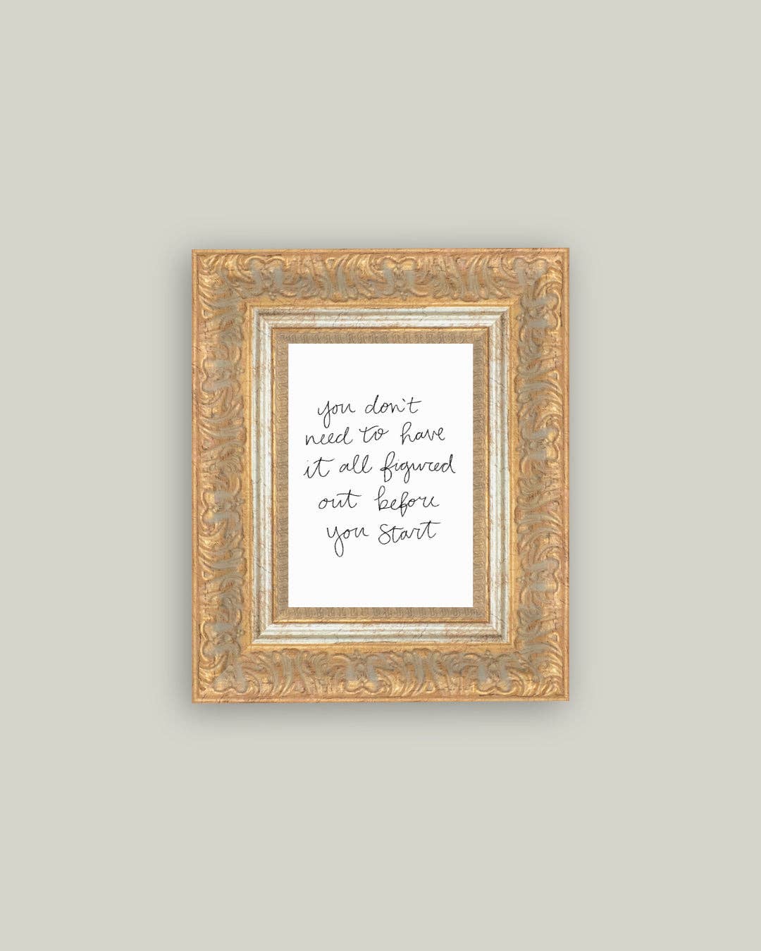 You Don't Need Framed Antique Art: 10x12