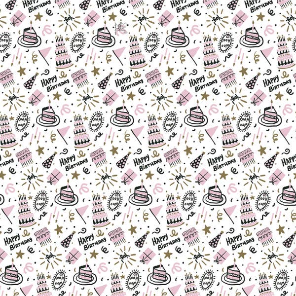 Special Occasion Printed Tissue Paper: Pink Gingham / 12 Pack / 20x30"