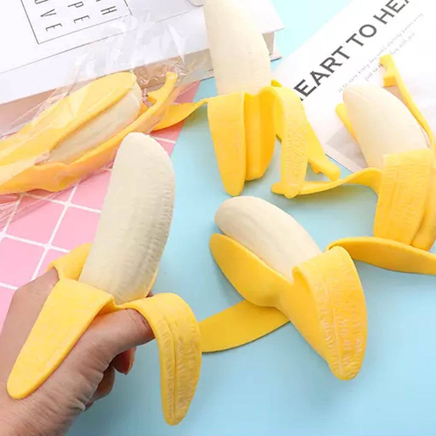Prank Banana Squishy Fidget Kids Toy