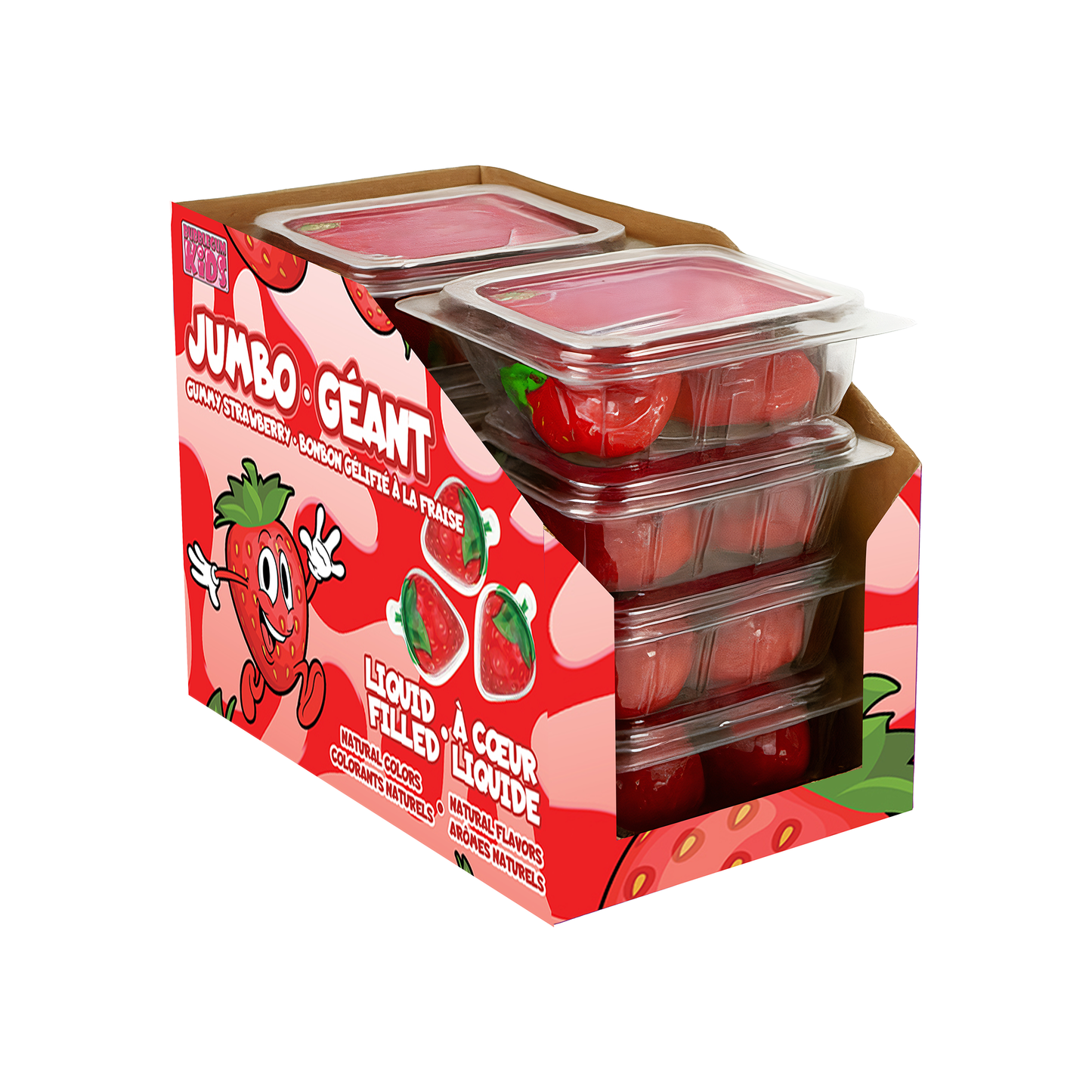 Liquid Filled Strawberries 4D Realistic Gummy Candy 8 Ct RRP