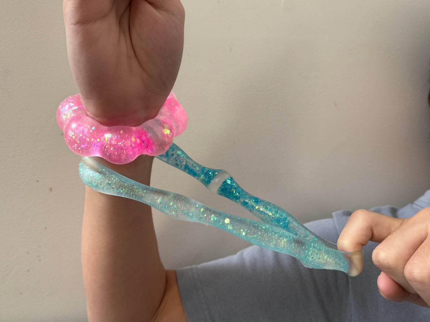 Feelzies™ Original Squishy Bracelet: Lavender Sparkle