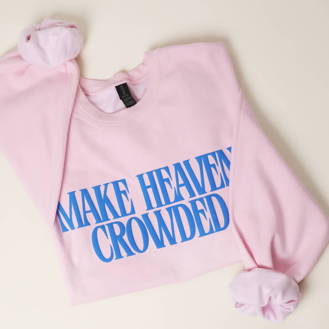 Make Heaven Crowded PUFF MIDWEIGHT Sweatshirt: BROWN SAVANA / XL