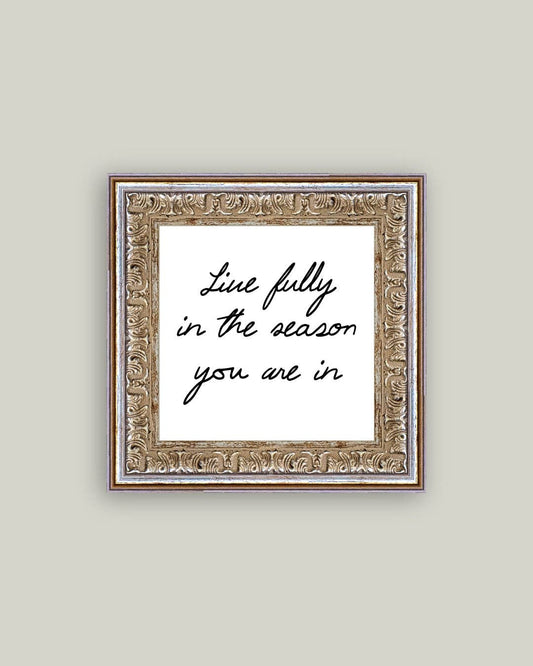 Live Fully Framed Antique Art: 6x6