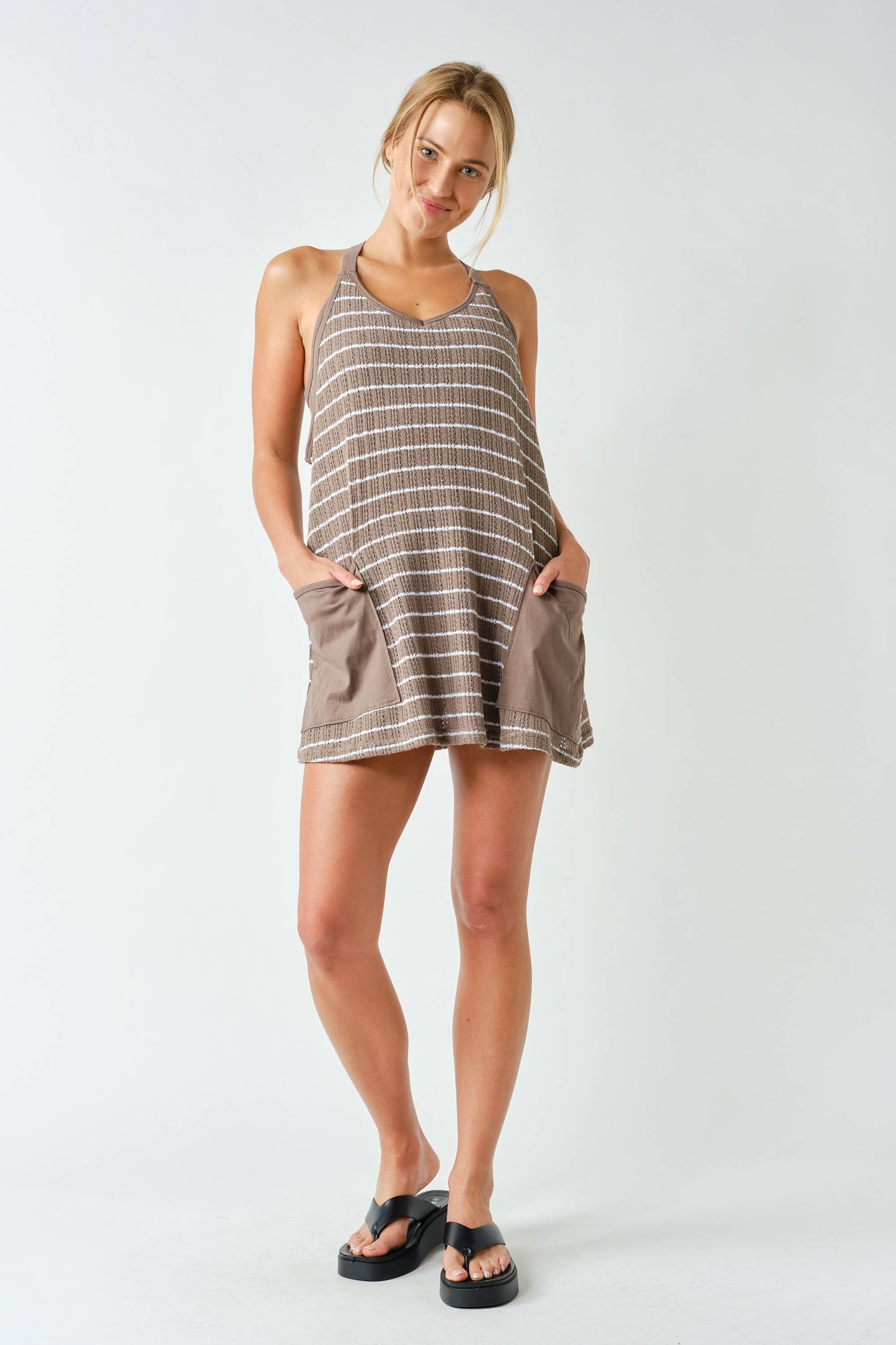 Seabreeze Crochet Dress: ELDERGREEN/WHITE / S:M:L (2:2:2)