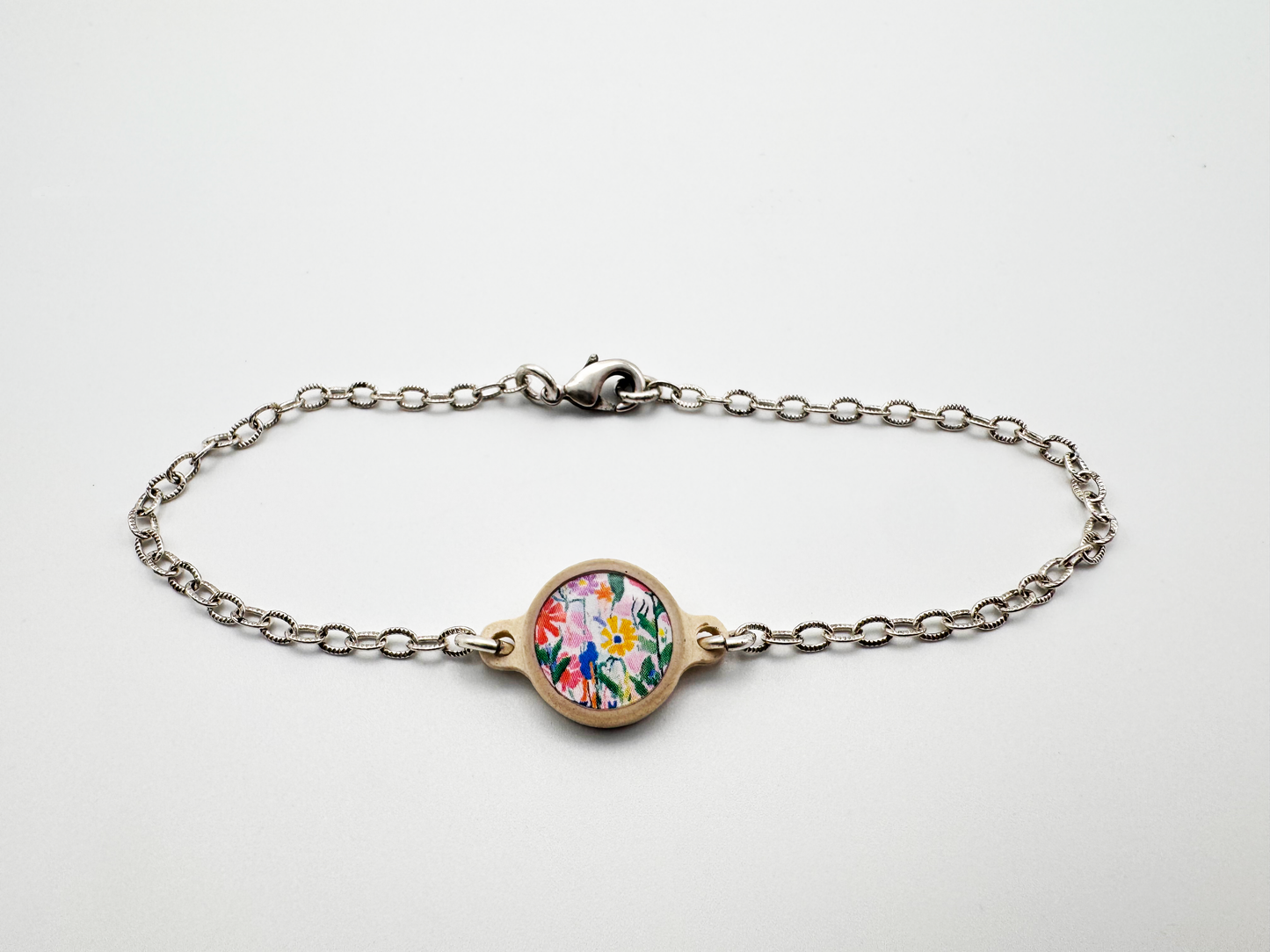 Tap To Pray™ - Survivor Series Handmade Bracelets: .999 Silver-Plated + Slate Cross