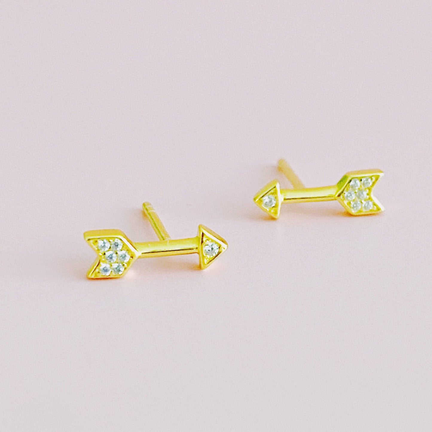 Mini Sparkle Mini Stud Sterling Silver Earrings: Infinity