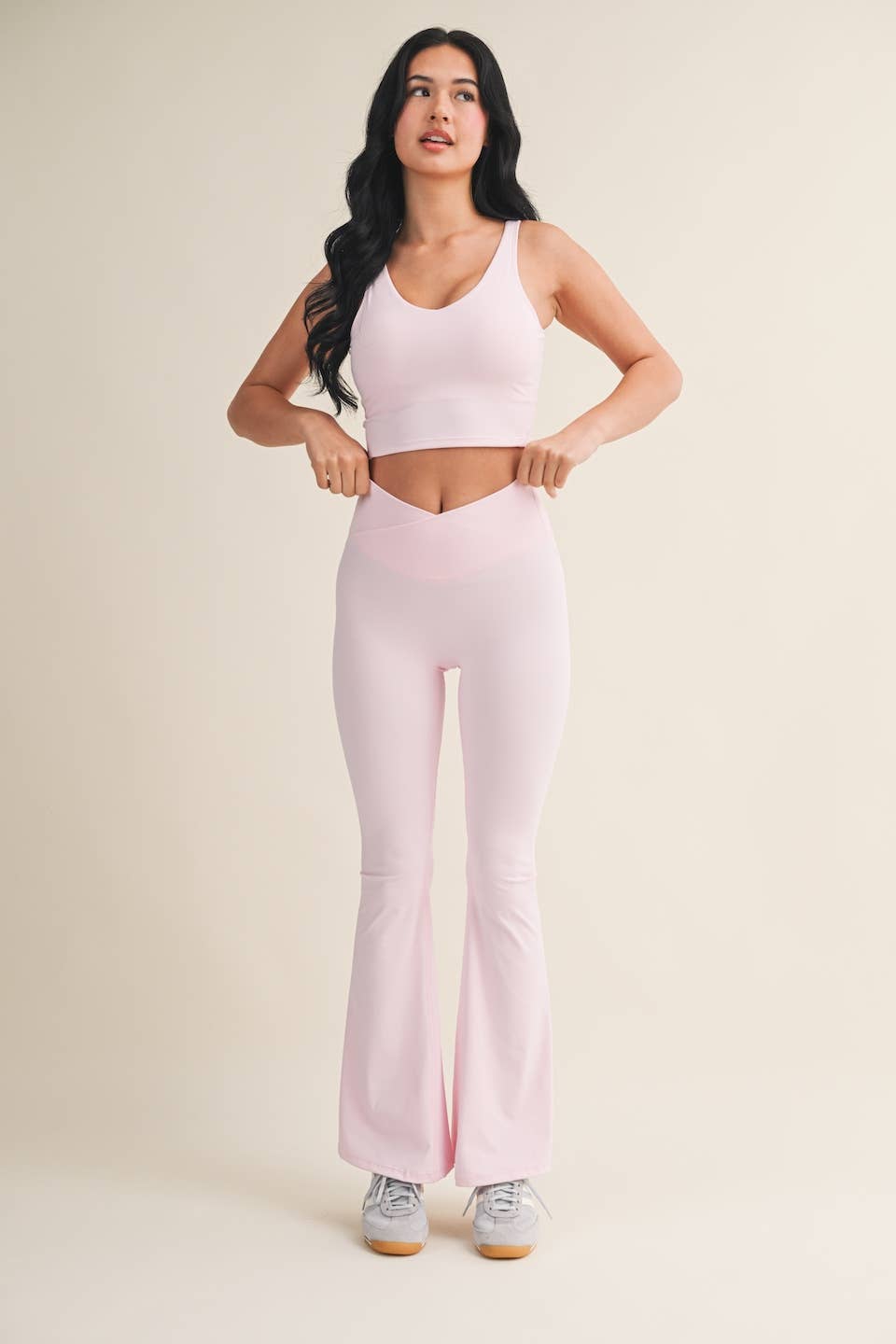 Aligned Performance Cropped Tank Top: Hot Pink / L
