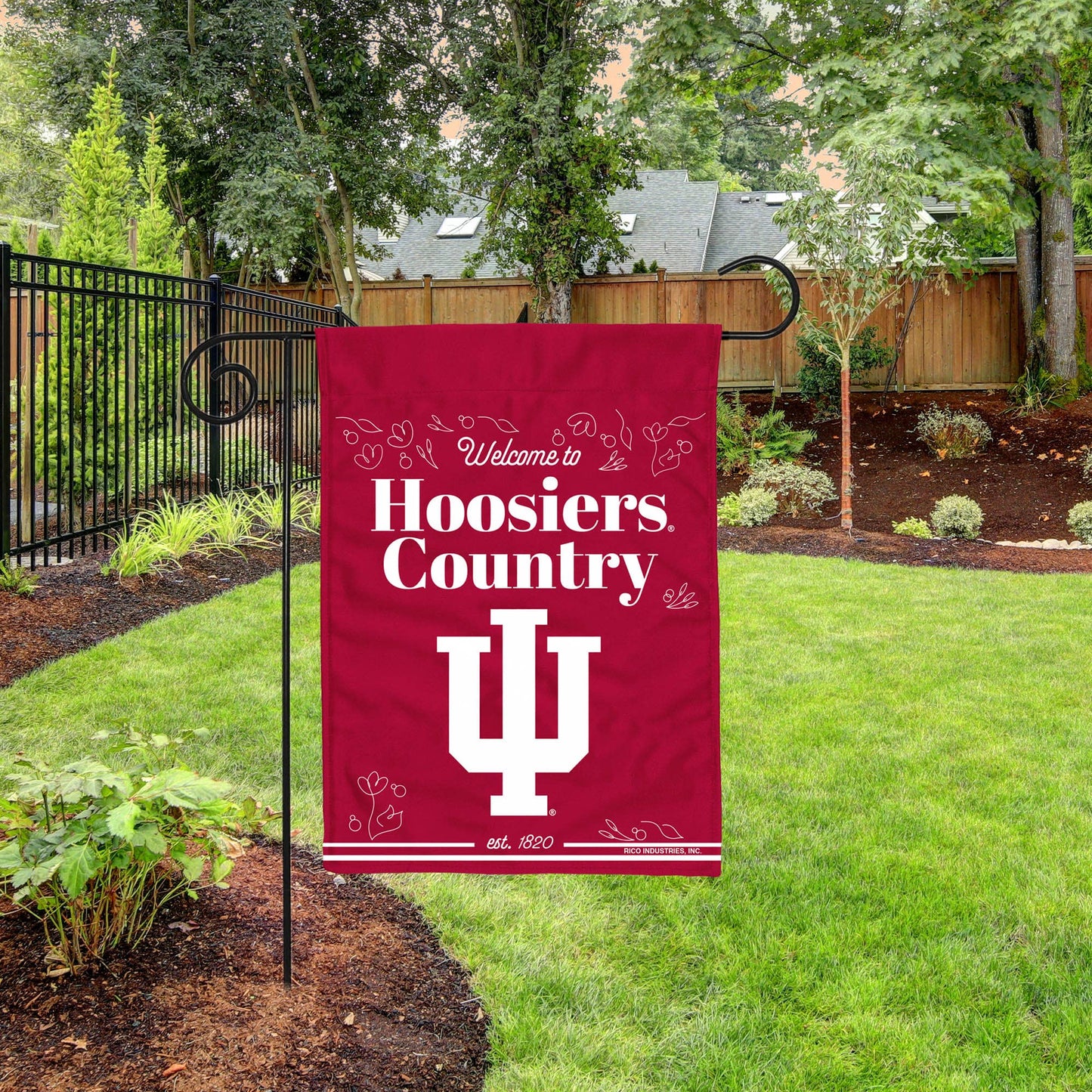 NCAA  Indiana Hoosiers  Double Sided Garden Flag