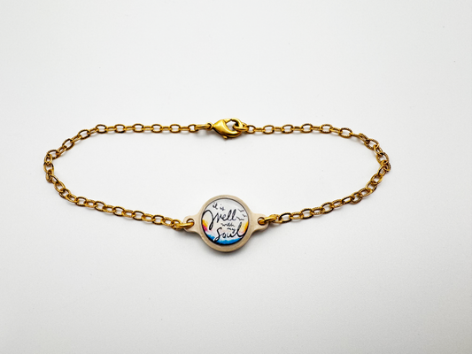 Tap To Pray™ - Survivor Series Handmade Bracelets: 14K Gold-Plated + It Is Well
