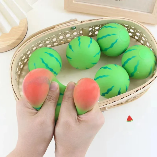 Squishy Watermelon Squeeze Toy - Stress Relief Ball