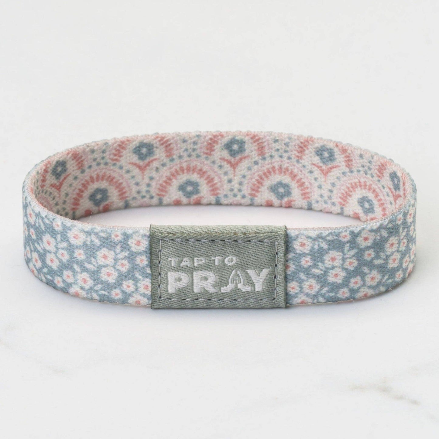 Tap To Pray® Wristband – Boho Bouquet: Large