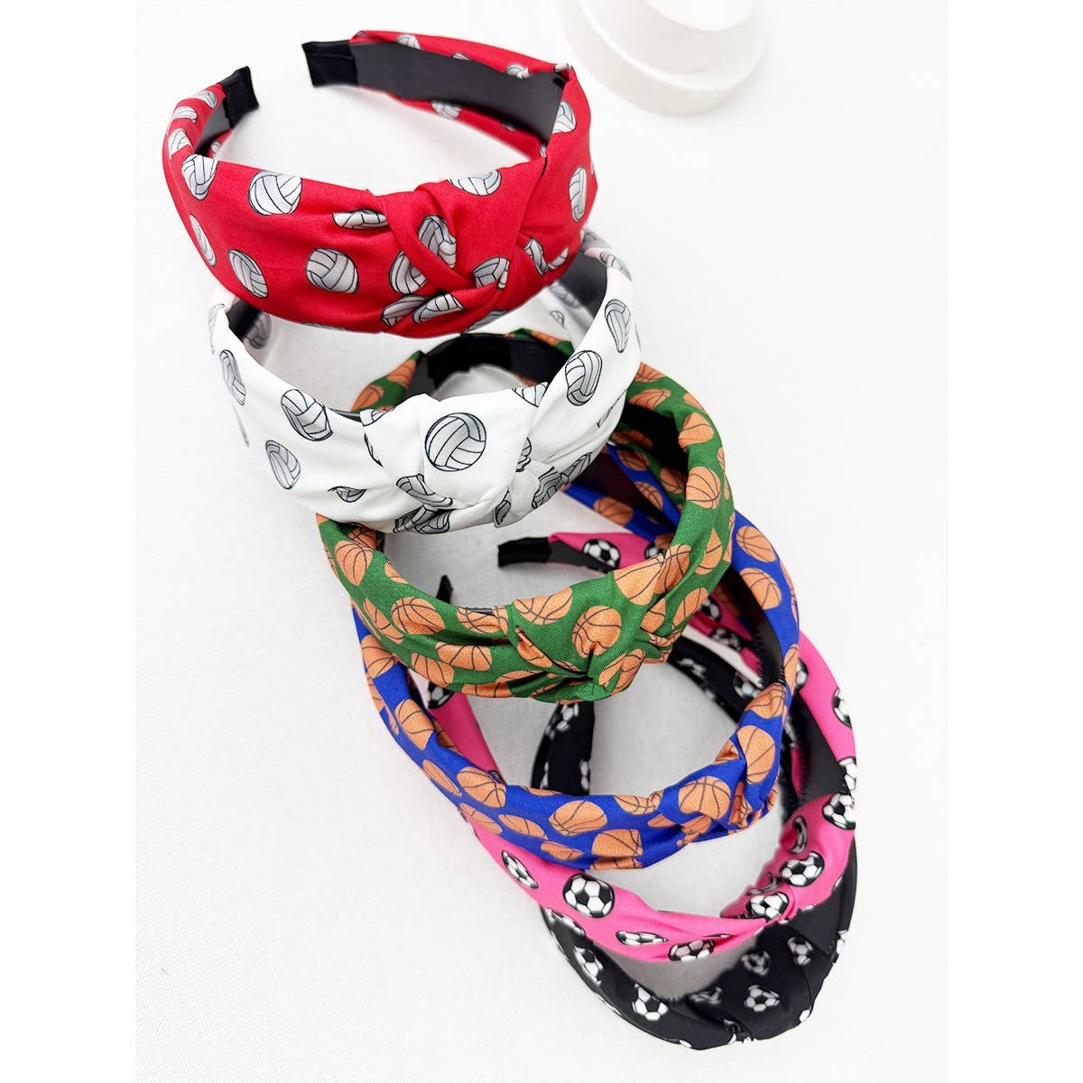Sports Theme Knot Hairband: MIX COLOR / ONE(12)