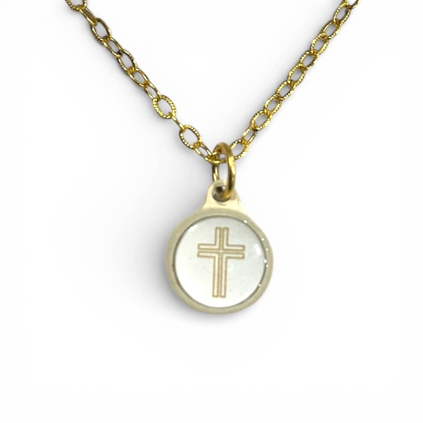 Tap To Pray® Survivor Series Necklace: Silver + Cross