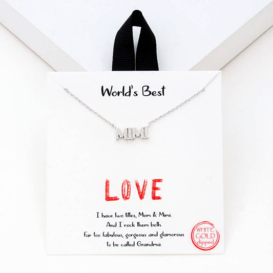 Dainty MIMI necklace: Silver / ONE SIZE