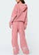 Trendy Casual Long Sleeve Loose Hoodie & Wide Leg Pants Set: Gray / XL