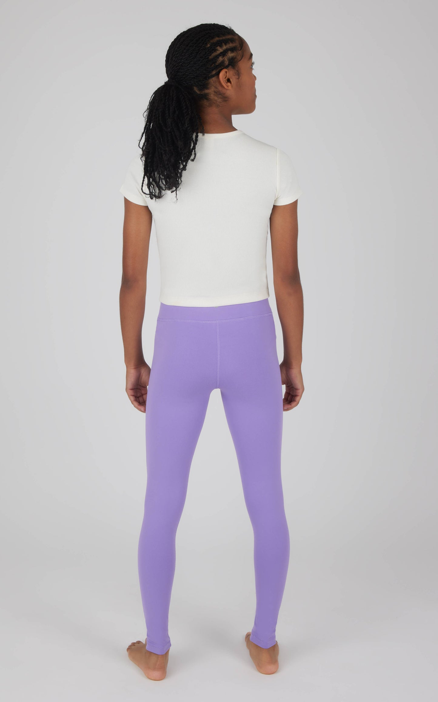 Girls Criss Cross and Everyday Leggings - 2 PACK: PAISLEY PURPLE/BLACK