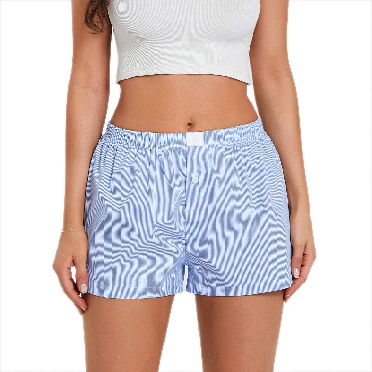 Viral Trendy Daily Gingham Boxer Shorts - 14 colors: Darkblue / XL