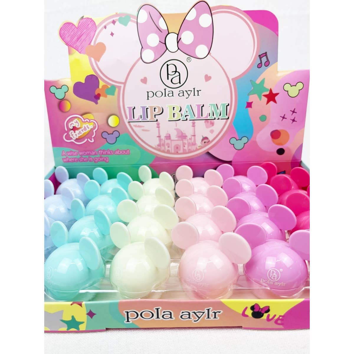 Mouse Lip Balm with Scents: MIX COLOR / ONE(24)