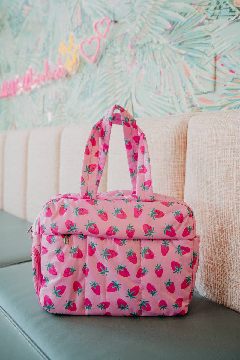 Subtle Strawberry Weekender w/ Pass-Thru Slip: Pink