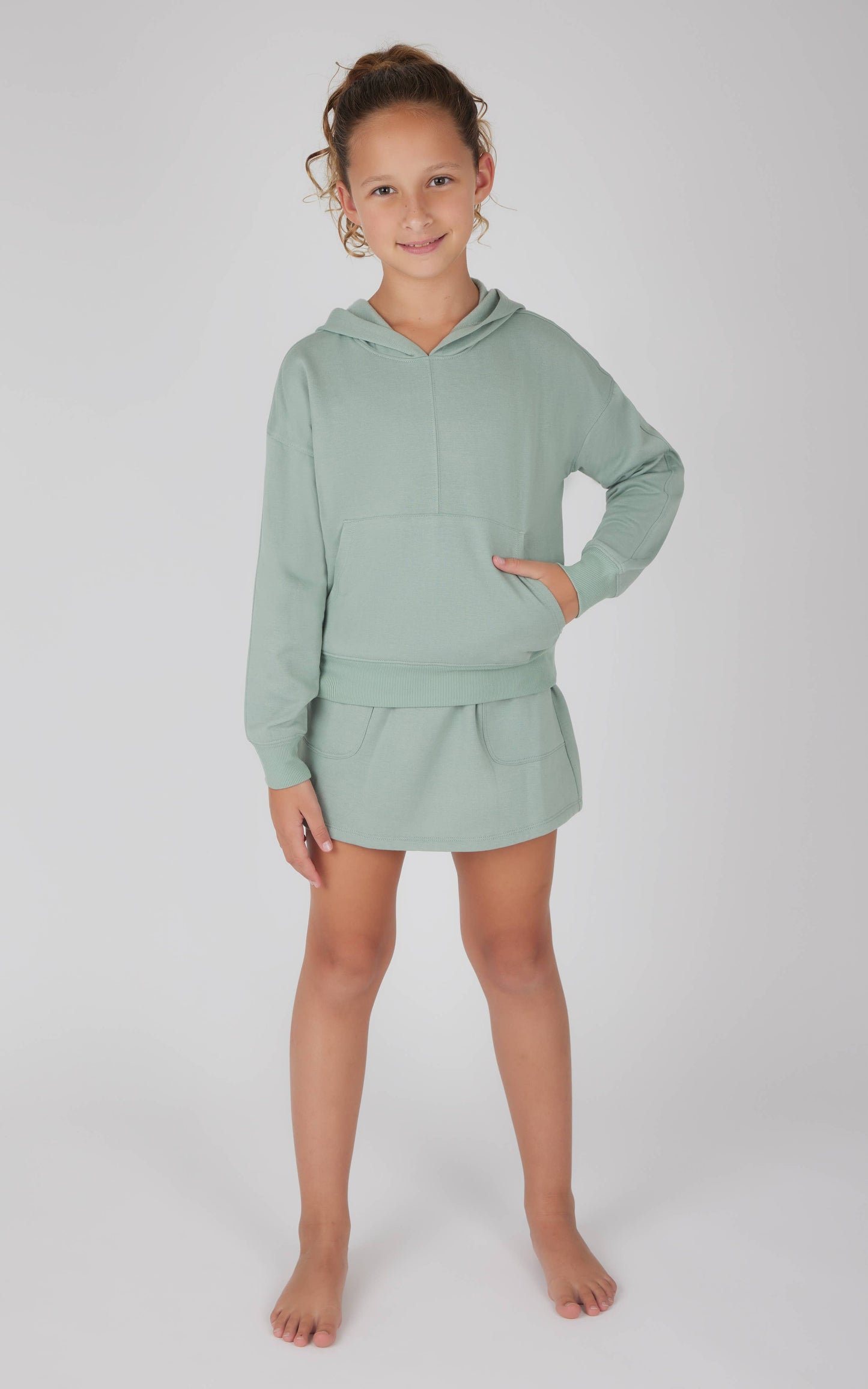 Girls Pullover Hoodie and Skort - Set: CATTLEYA ORCHID