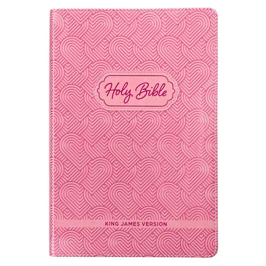 KJV Bible Kid Edition Faux Leather, Light Pink