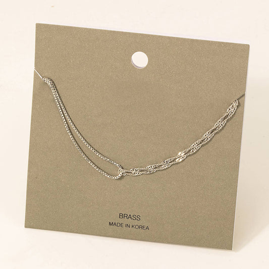 Mixed Dainty Chain Necklace: S