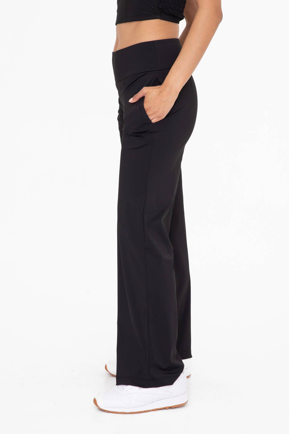 Nylon Blend Tailored Pants: BLACK / S:M:L (2:2:2)