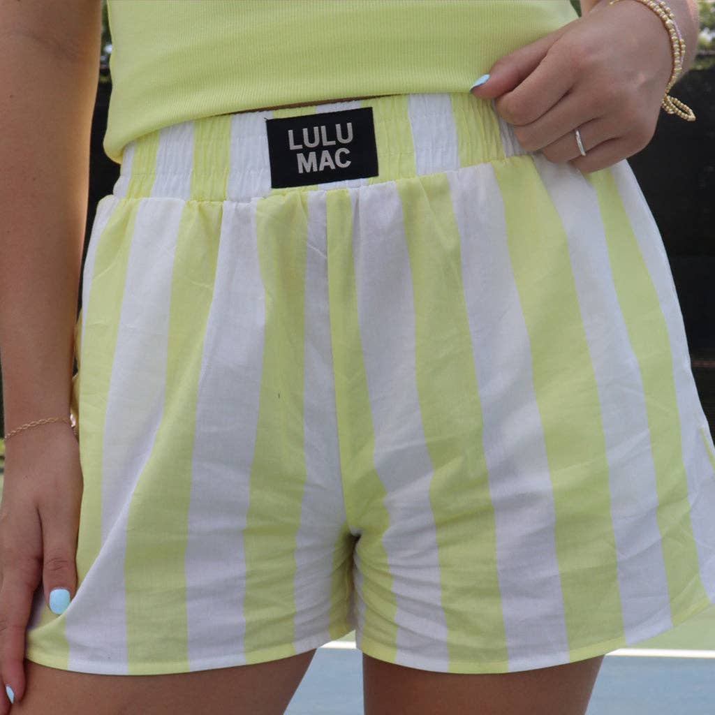 BXDBS-YELLOW DARBY BOXER SHORT: YELLOW / X-Large