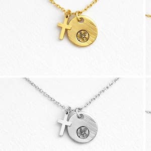 Softball Cross Necklace – Grit Grace Faith, Christian Athlete Gift: Gold / Necklace & Card Only ($10.49)