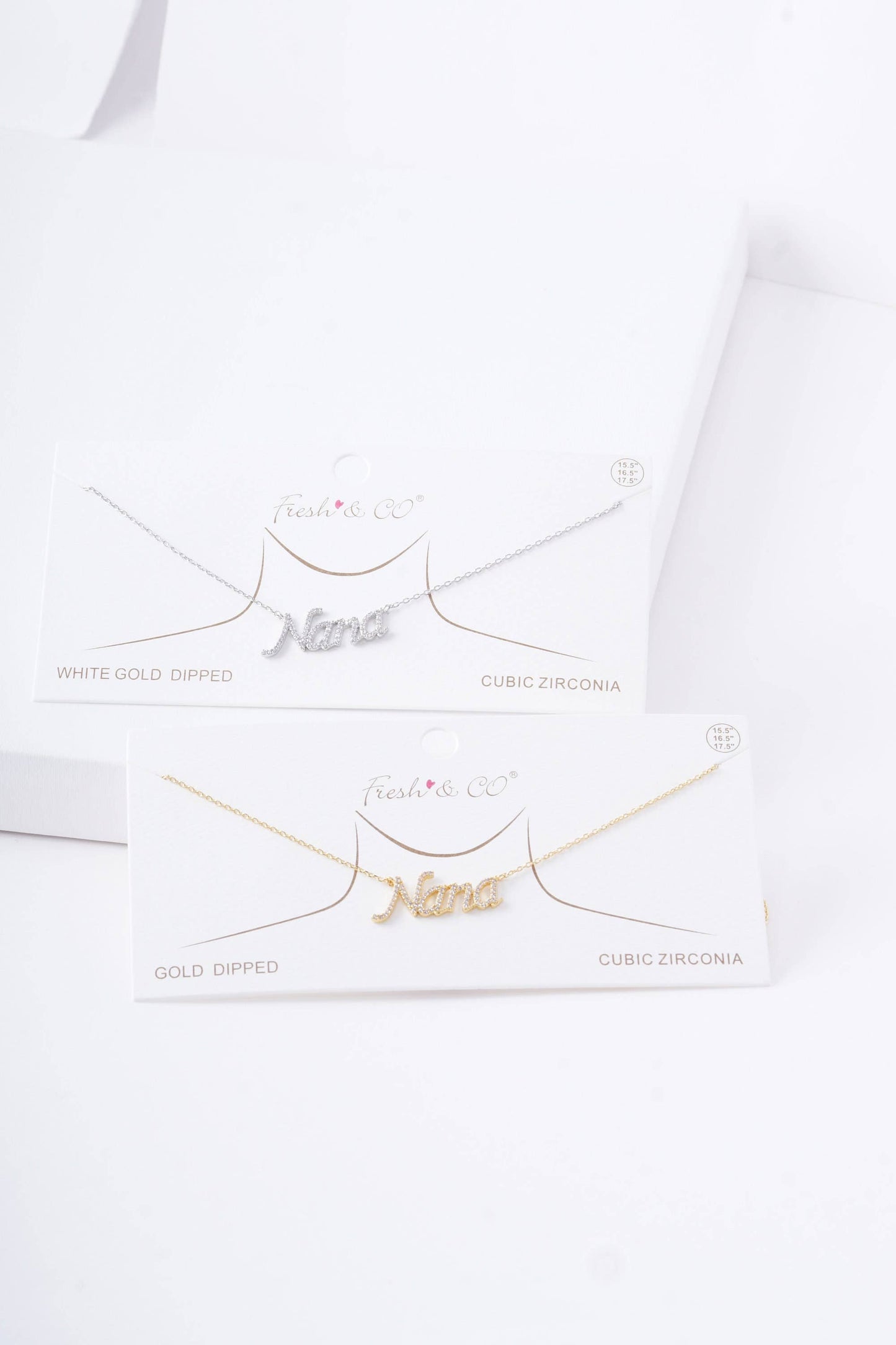Gold Cubic Nana Necklace: Silver