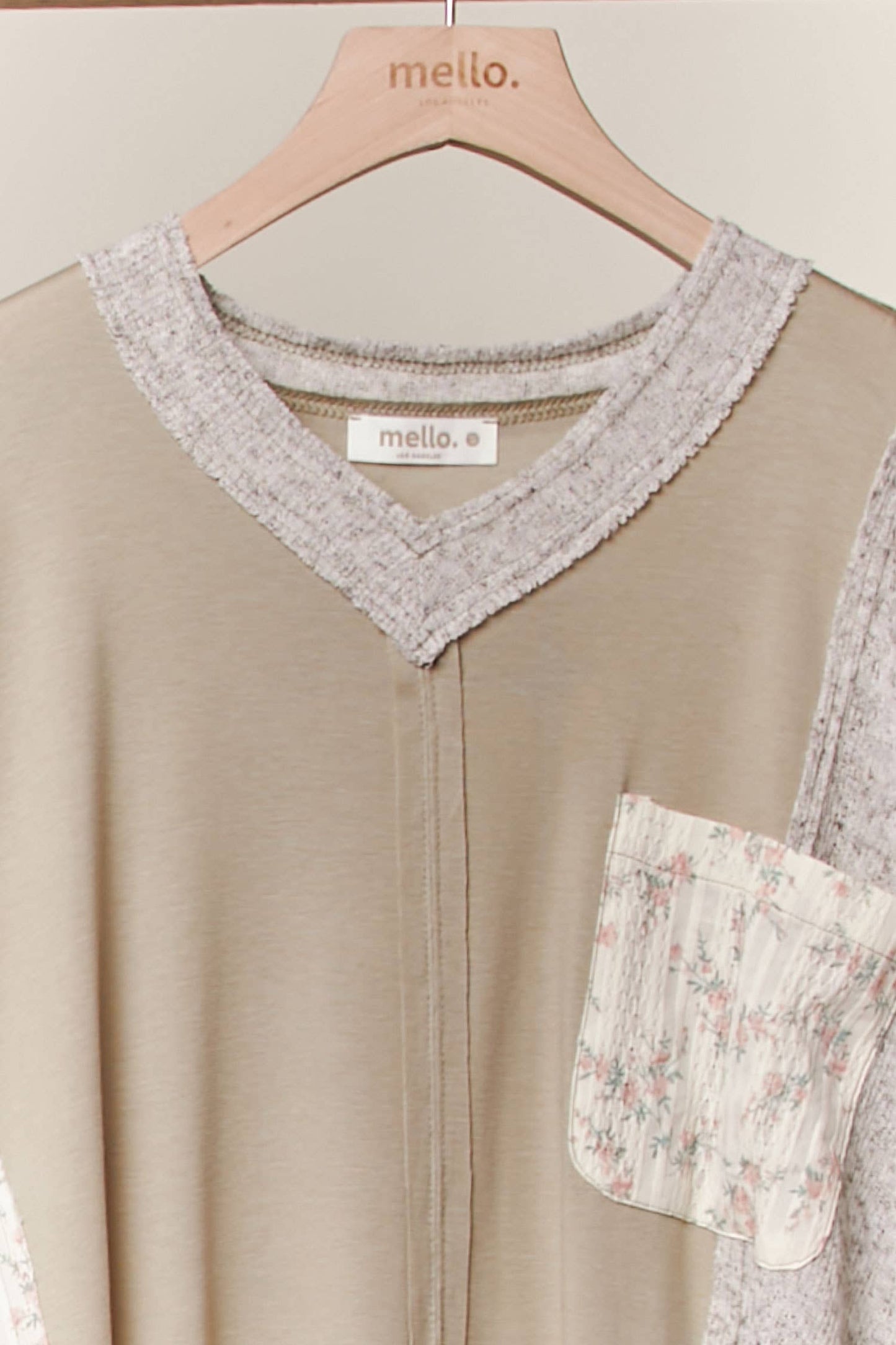Vintage Patchwork Pullover Top: Multi / S