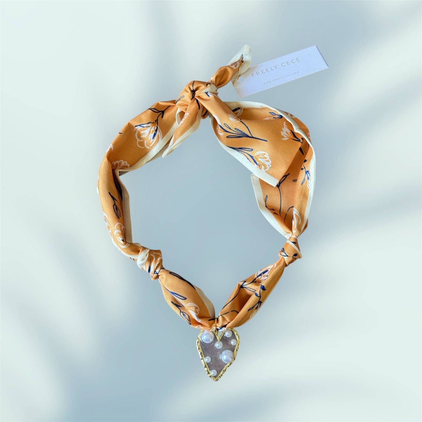 Trendy Scarf Charm Necklace 