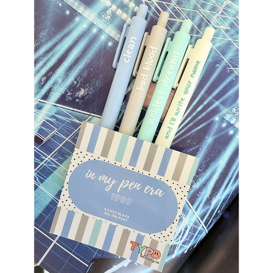 Tay inspired pen set-1989
