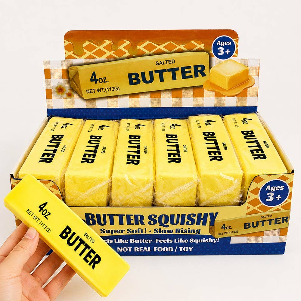Black Ink Butter Bar Squishy Stress Relief Toy