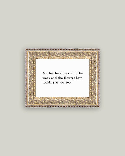 Maybe Framed Antique Print: 7x5