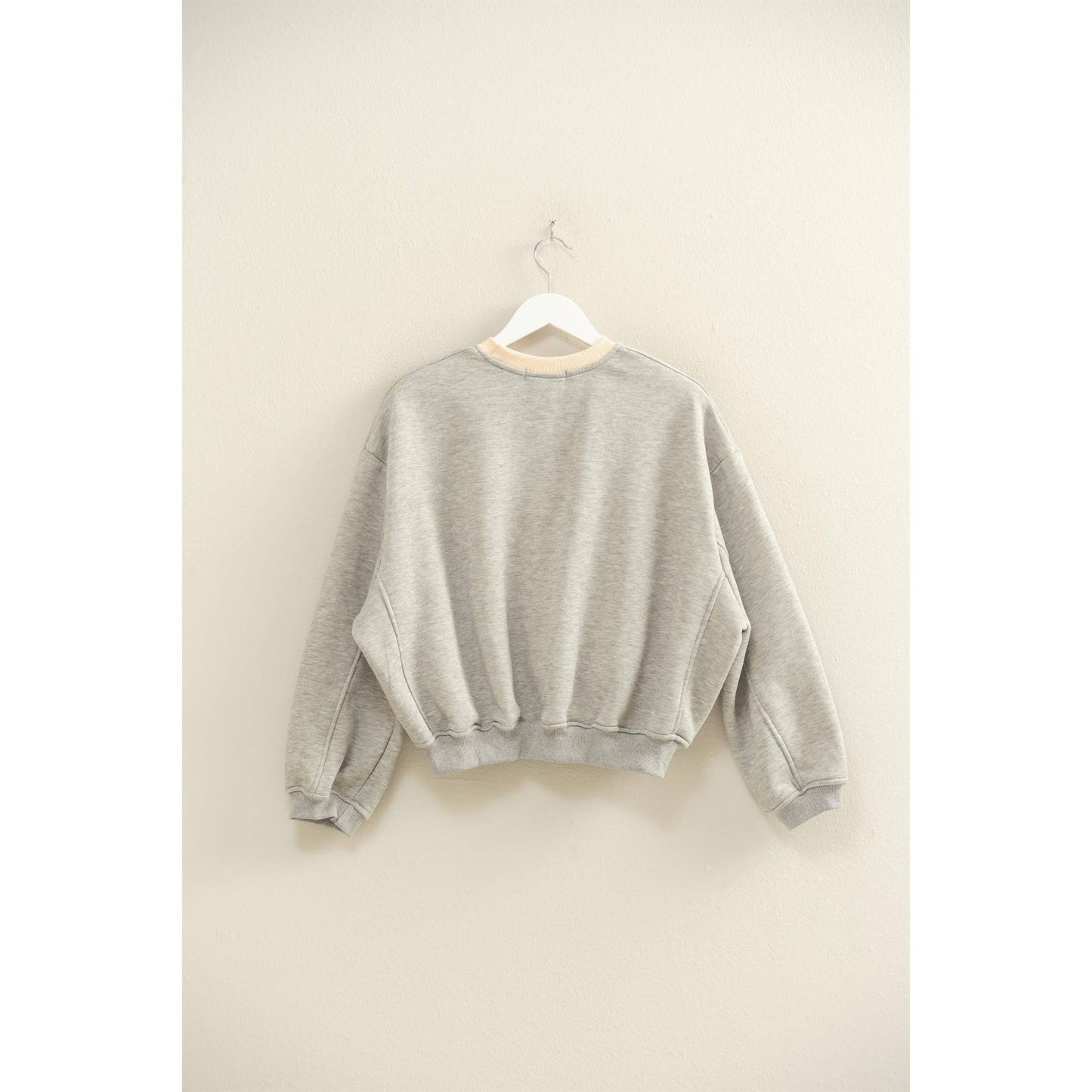 Vintage-Inspired Yosemite Crewneck Top: CHARCOAL / S-M-L(2-2-2)