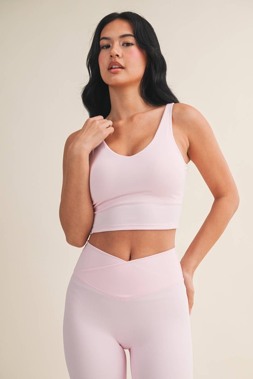 Aligned Performance Cropped Tank Top: Lemon / L