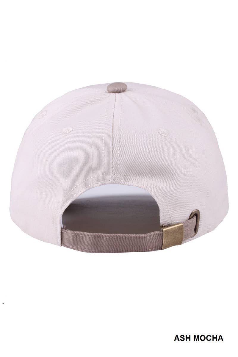 Salty Two-tone Canvas Cotton Cap: LEOPARD / 1 (ONE SIZE)