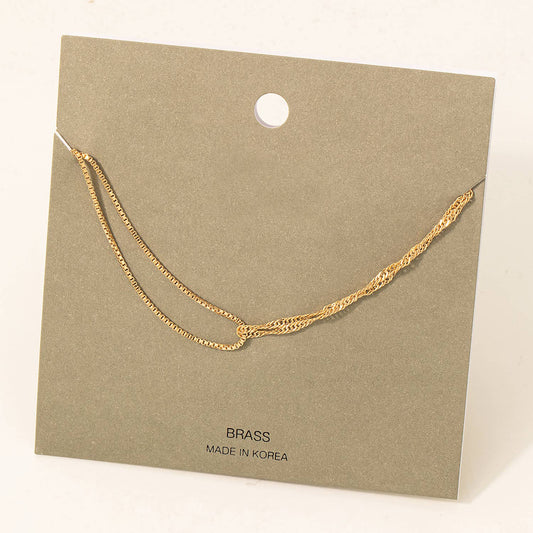 Mixed Dainty Chain Necklace: G